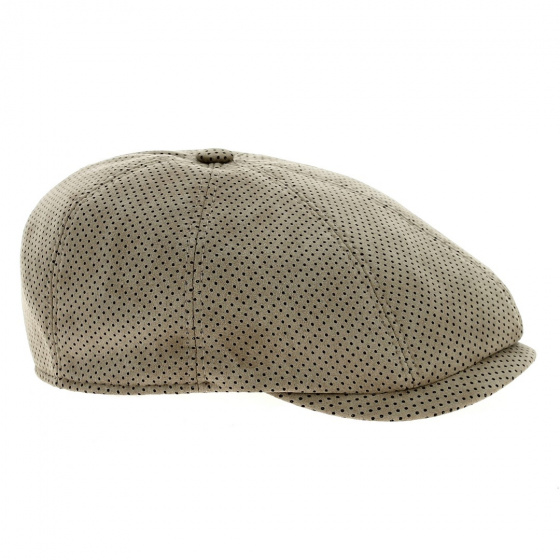 Domed Flat Cap Berretto Galles Beige