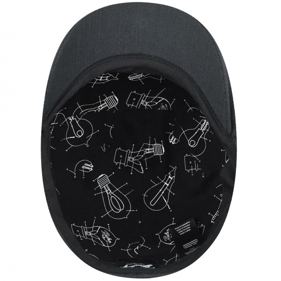 Domed Flat Cap Slater Grey