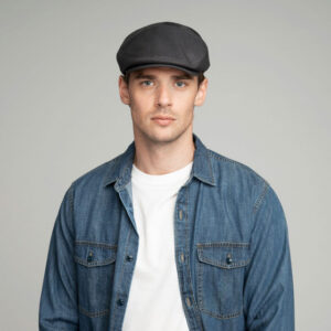 Domed Flat Cap Slater Grey
