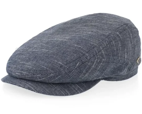 Driver Cap Cotton Navy Flat Cap