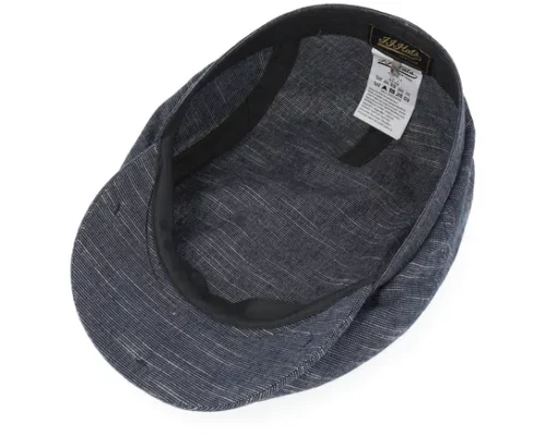 Driver Cap Cotton Navy Flat Cap