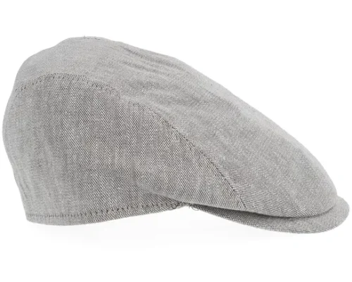 Driver 61 Linen Mix Beige Flat Cap