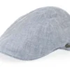 Duck Cap Linen Blue Flat Cap