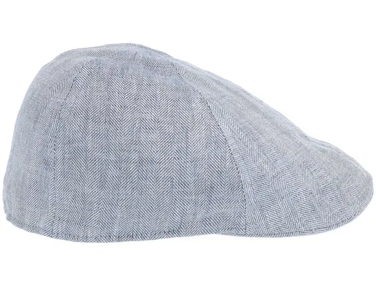 Duck Cap Linen Blue Flat Cap