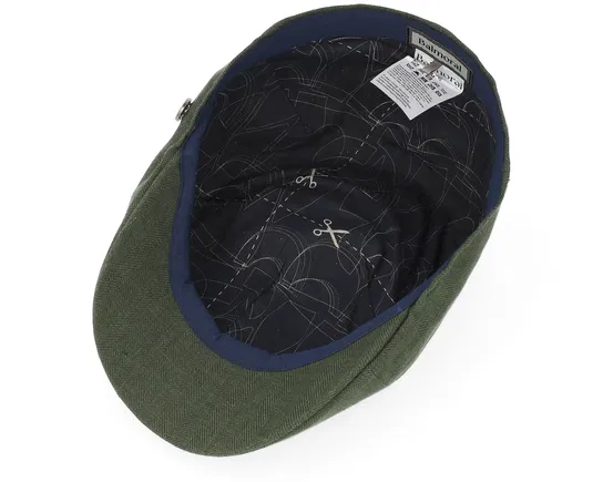 Duck Cap Linen Olive Flat Cap