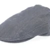 Edward Linen Chambray Navy Flat Cap
