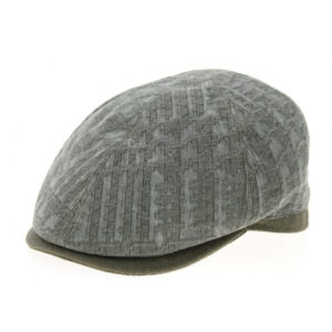 Green Cotton Flat Cap