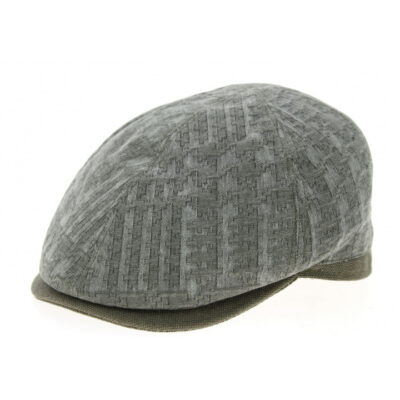 Green Cotton Flat Cap