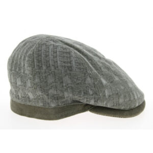 Green Cotton Flat Cap