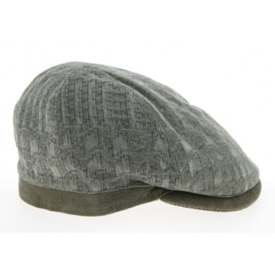 Green Cotton Flat Cap