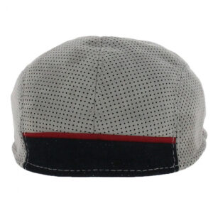 Grey Suede Curved Flat Cap