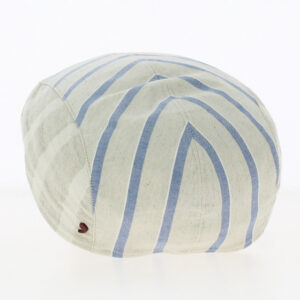 Hannover Beige with blue stripes Flat Cap