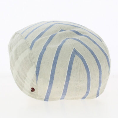 Hannover Beige with blue stripes Flat Cap