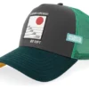 Hft Go Left Charcoal/Green A-frame Trucker