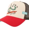 Hft Hangloose Creme/Red A-frame Trucker