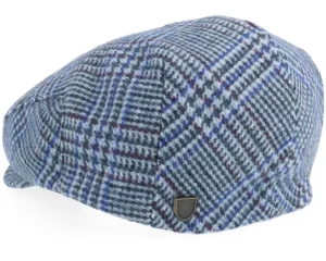 Hooligan Low Cap Celadon GreenRoyal Plaid Flat Cap