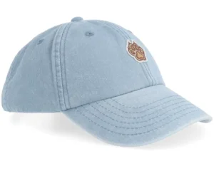Kids Brown Bear Paw Vintage Washed Light Blue Dad Cap