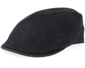 Leland Outdoor Black Flat Cap