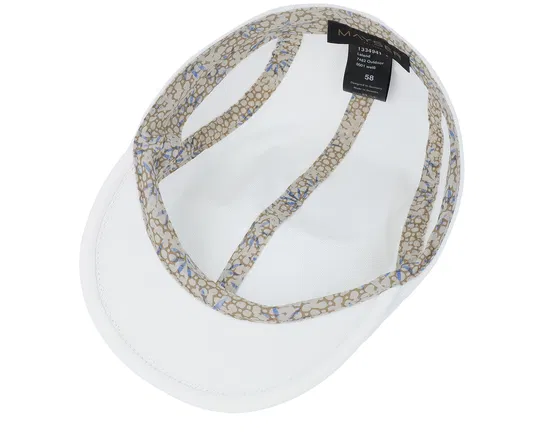 Leland Outdoor White Flat Cap