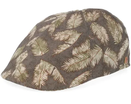 Paddy Plant Leaf Taupe Flat Cap