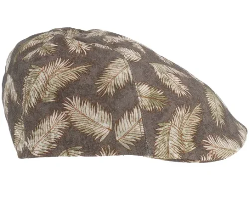 Paddy Plant Leaf Taupe Flat Cap