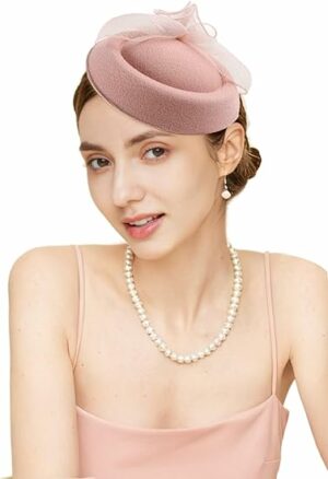 Pillbox Tea Party Fascinator Hat for Women