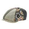 Rounded Flat Cap Patchwork Cotton