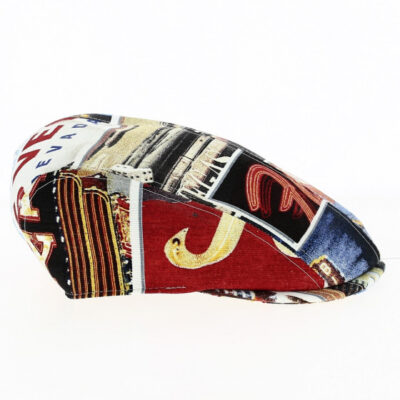 Rounded Las Vegas Cotton Multicolor Flat Cap