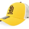 San Diego Padres Primetime Drifit Trkr Yellow/Brown/White A-Frame Trucker
