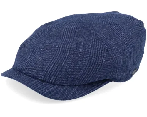 Slim Blue Flat Cap
