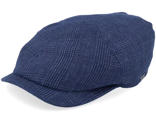 Slim Blue Flat Cap