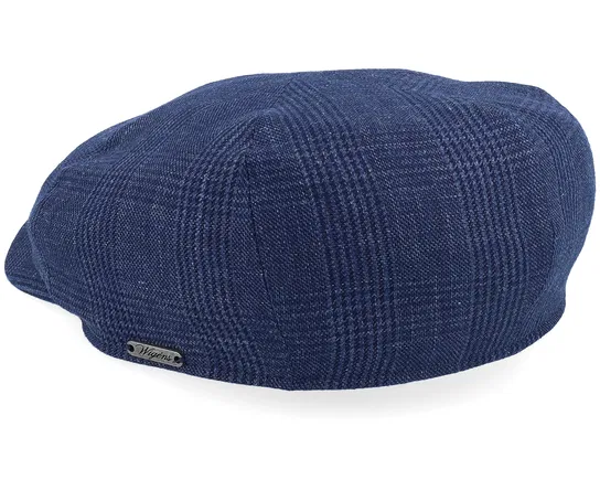 Slim Blue Flat Cap