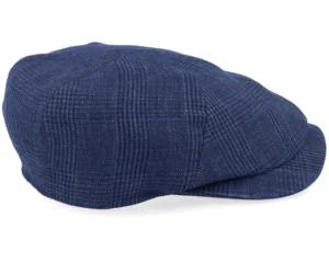 Slim Blue Flat Cap