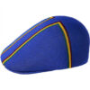 Stripe Royal Blue Flat Cap