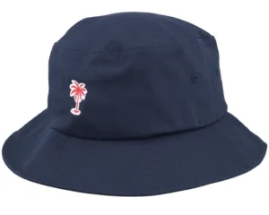 Summer Palm Logo Navy Bucket