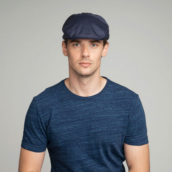 Waterproof Flat Cap Navy