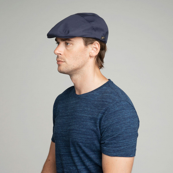 Waterproof Flat Cap Navy