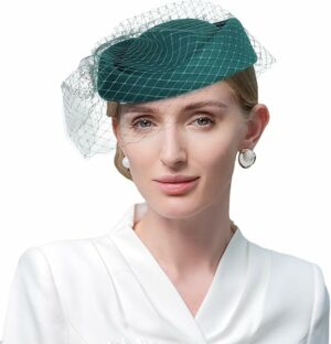 Women Elegant Church Pillbox Hat