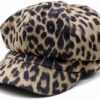 Women's Retro Leopard Bakerboy Cap