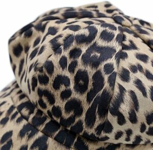 Women's Retro Leopard Bakerboy Cap