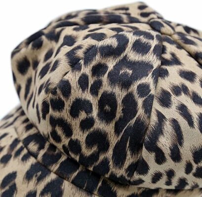 Women's Retro Leopard Bakerboy Cap
