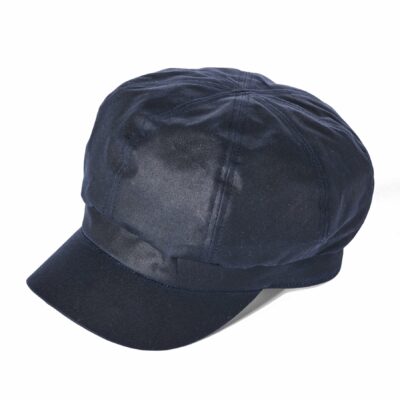 Women's Waxed Cotton Bakerboy in Navy