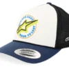 Aorbit White Navy Black A-Frame Trucker