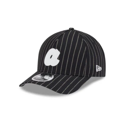 Atlanta Braves Three Looms Pinstripe M-Crown Adjustable Trucker