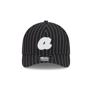 Atlanta Braves Three Looms Pinstripe M-Crown Adjustable Trucker