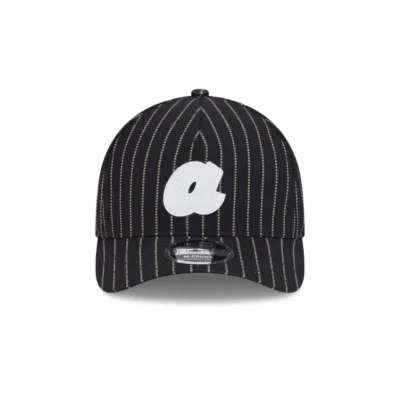 Atlanta Braves Three Looms Pinstripe M-Crown Adjustable Trucker