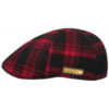 Black & Red Flat Cap