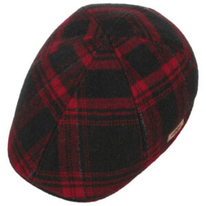 Black & Red Flat Cap