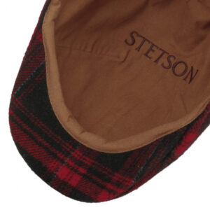 Black & Red Flat Cap