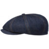 Blue Denim Cotton Newsboy Cap